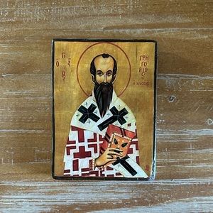Saint Paper on Wood Art